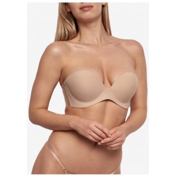 Sutien adeziv Incognito Bra - din silicon - fara bretele - Bej