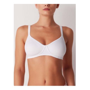 Sutien bumbac clasic captusit fara sarme  CD049 00B1 - Alb