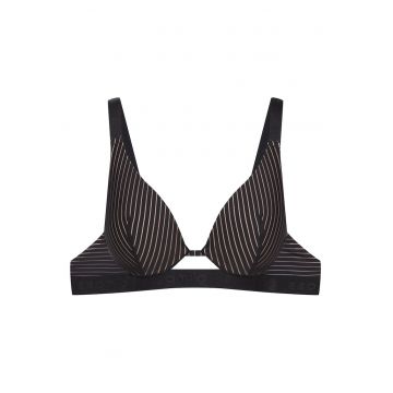 Sutien captusit  negru - textil - fabricat din material de calitate