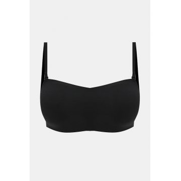 Sutien cu acoperie completa si bretele detasabile - Negru