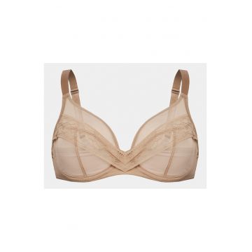 Sutien cu armatura -  bej - poliamida -