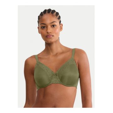 Sutien cu armatura -  Verde - dantela - material elastic - verde