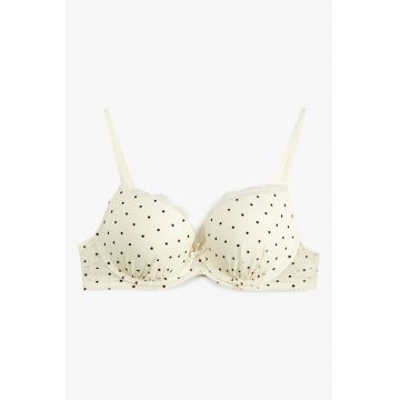 Sutien cu buline - Maro/Crem