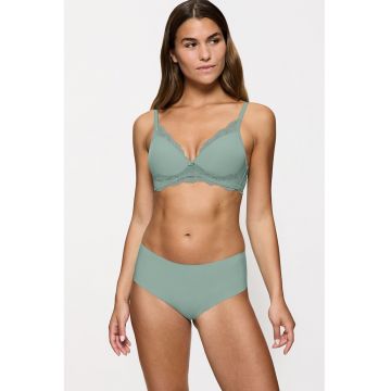Sutien cu burete si detalii din dantela - Verde deschis