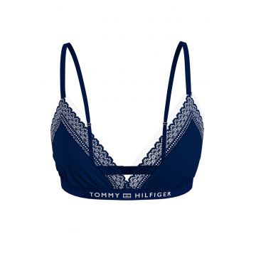 Sutien cu cupe triunghiulare - Bleumarin