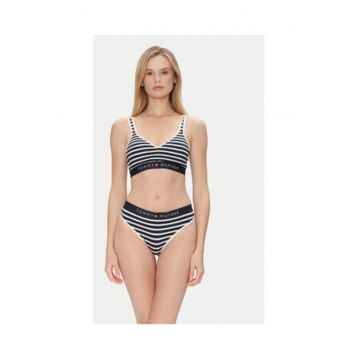 Sutien Dama -  bumbac - alb/bleumarin -