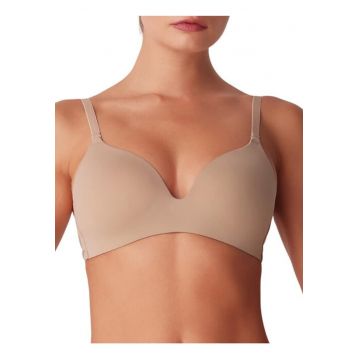 Sutien microfibra seamless buretat fara sarme  ADC16 - Bej