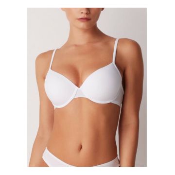 Sutien microfibra T-shirt buretat cu sarme  CD019 00B1