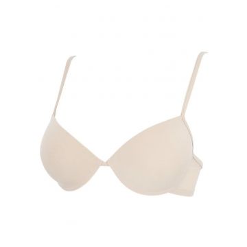 Sutien microfibra T-shirt cu push-up si sarme  8643 00B1 - Bej