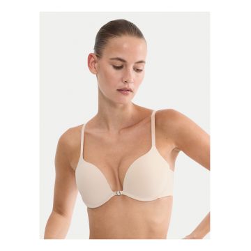 Sutien push-up -  bej - elastic - confortabil