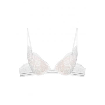 Sutien push-up -  Dantela - Model Outline - Alb