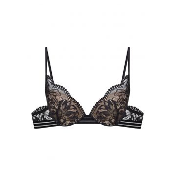 Sutien push-up -  Dantela - Model Outline - Negru