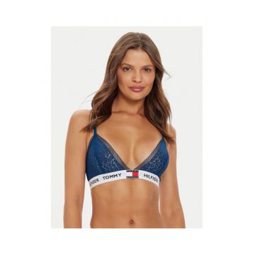 Sutien tip bustiera dama  albastru - din material elastic