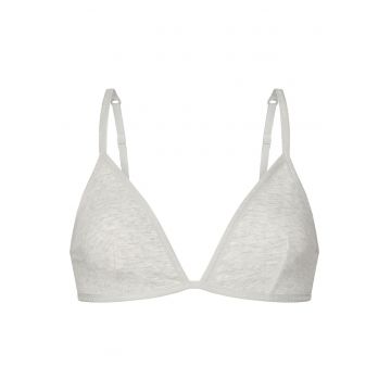 Sutien tip bustieră  material elastic - Gri