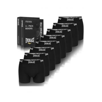Boxeri bărbați  BM400 - set 8 bucăți - negri - din bumbac