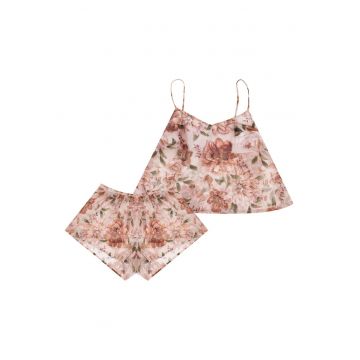 Pijama dama Iona  bej pal - Floral