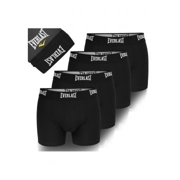 Set 4 Boxeri Barbati -  Bumbac - Negru