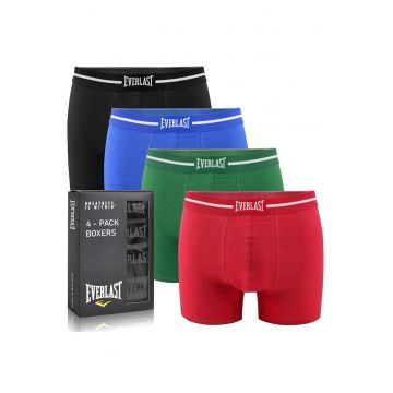 Set 4 Boxeri Barbati -  Model EV004 - Bumbac - Multicolor - Multicolor