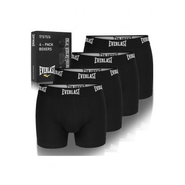 Set 4 Boxeri Barbati -  Model EV004 - Bumbac - Negru