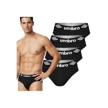 Set 4 Chiloti Barbati -  Bumbac - Negru