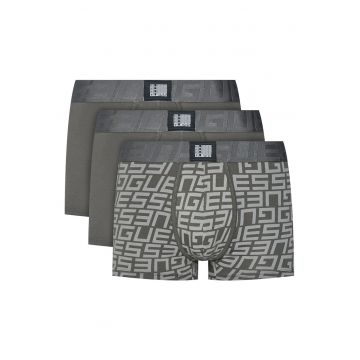 Set boxeri barbati -  bumbac - gri - bumbac - Gri