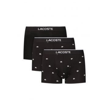 Set boxeri barbati -  negru - bumbac - imprimeu grafic -