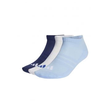 Set de 3 perechi de sosete unisex cu amortizare Essentials - Alb/Albastru ultramarin/Albastru deschis