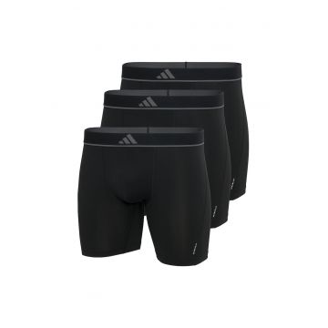 Set de boxeri cu banda logo in talie - 3 perechi - Negru