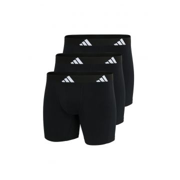 Set de boxeri cu imprimeu logo Active - 3 perechi - Negru