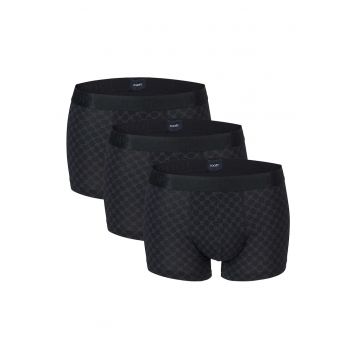 Set de boxeri cu model - 3 perechi - Negru