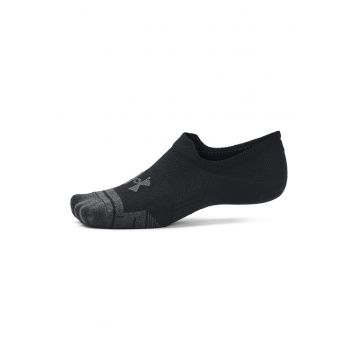 Set de sosete foarte scurte pentru fitness Performance Tech - 3 perechi - Negru