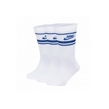Set de sosete lungi unisex Everyday Essential - 3 perechi - Alb/Albastru