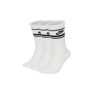 Set de sosete lungi unisex Everyday Essential - 3 perechi - Alb/Negru