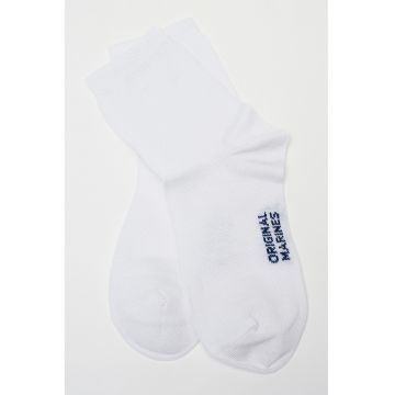 Set de sosete scurte cu logo- 5 perechi - Alb/Negru/Gri