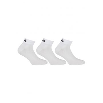 Set de sosete scurte unisex - 3 perechi - Alb