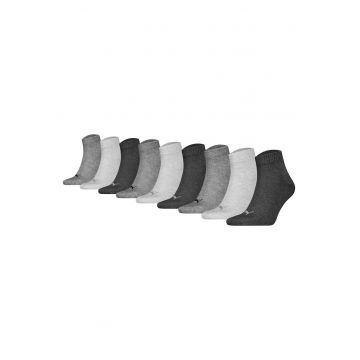 Set de sosete scurte unisex- 9 perechi - Gri