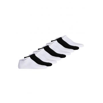 Set de sosete unisex din amestec de bumbac - 9 perechi - Alb/Negru