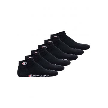 Set de sosete unisex pana la glezna - 6 perechi - Negru