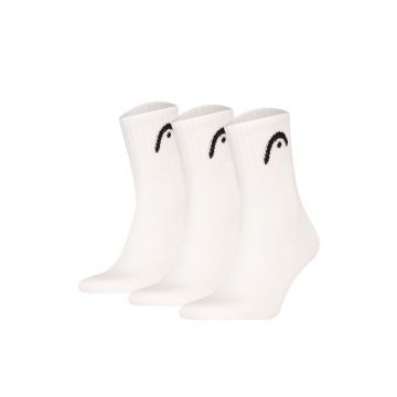 Set de sosete unisex pentru antrenament - 3 perechi - Alb