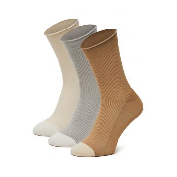 Sosete dama -  set 3 perechi - multicolor -