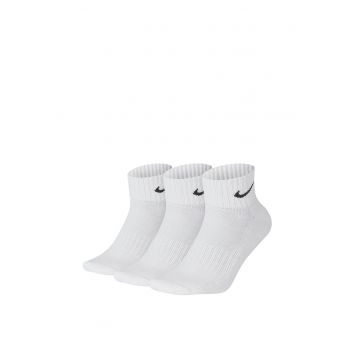 Sosete unisex  3PPK Value Cotton Quarter - Negru/Alb optic