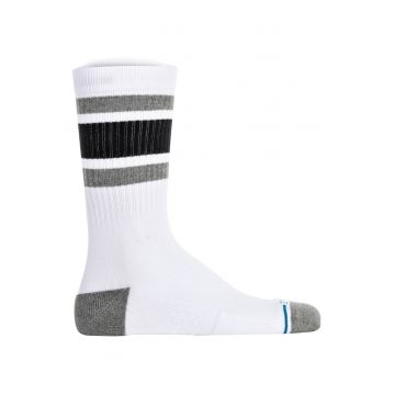 Sosete unisex cu dungi Stance - Alb/Negru/Gri