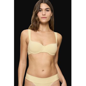 Sutien balconette cu burete - Galben pai
