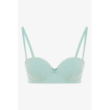 Sutien balconette cu burete - Verde pal