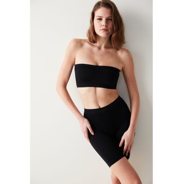 Sutien bandeau fara cusaturi - Negru