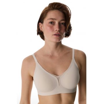 Sutien cu bretele ajustabile - fara cusaturi - Bej