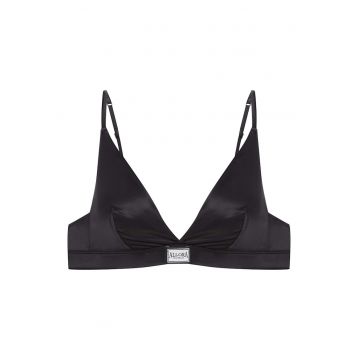 Sutien dama Ocnori  triunghiular - cu burete - poliamida - Negru