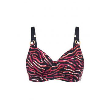 Sutien de bikini dama -  multicolor - imprimeu exotic - Maro/Multicolor