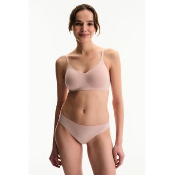 Sutien din amestec de bumbac - Roz deschis